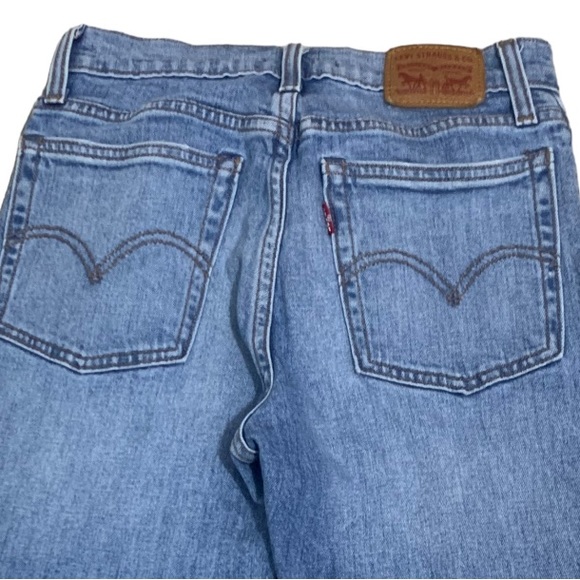 Levi’s Button-fly Wedgie skinny cropped raw hem Highrise sz26 - Picture 7 of 9